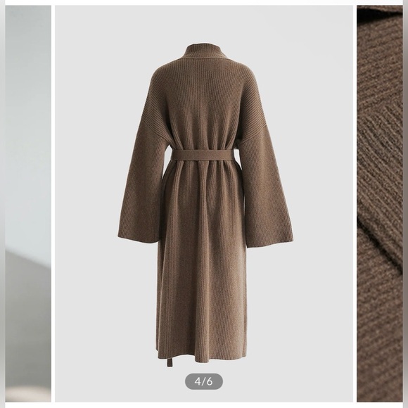 Commense Chocolate Knit Cardigan - Picture 2 of 7